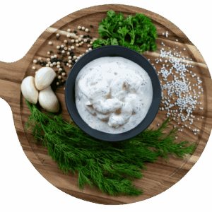 Kräuter Joghurt Garnelen